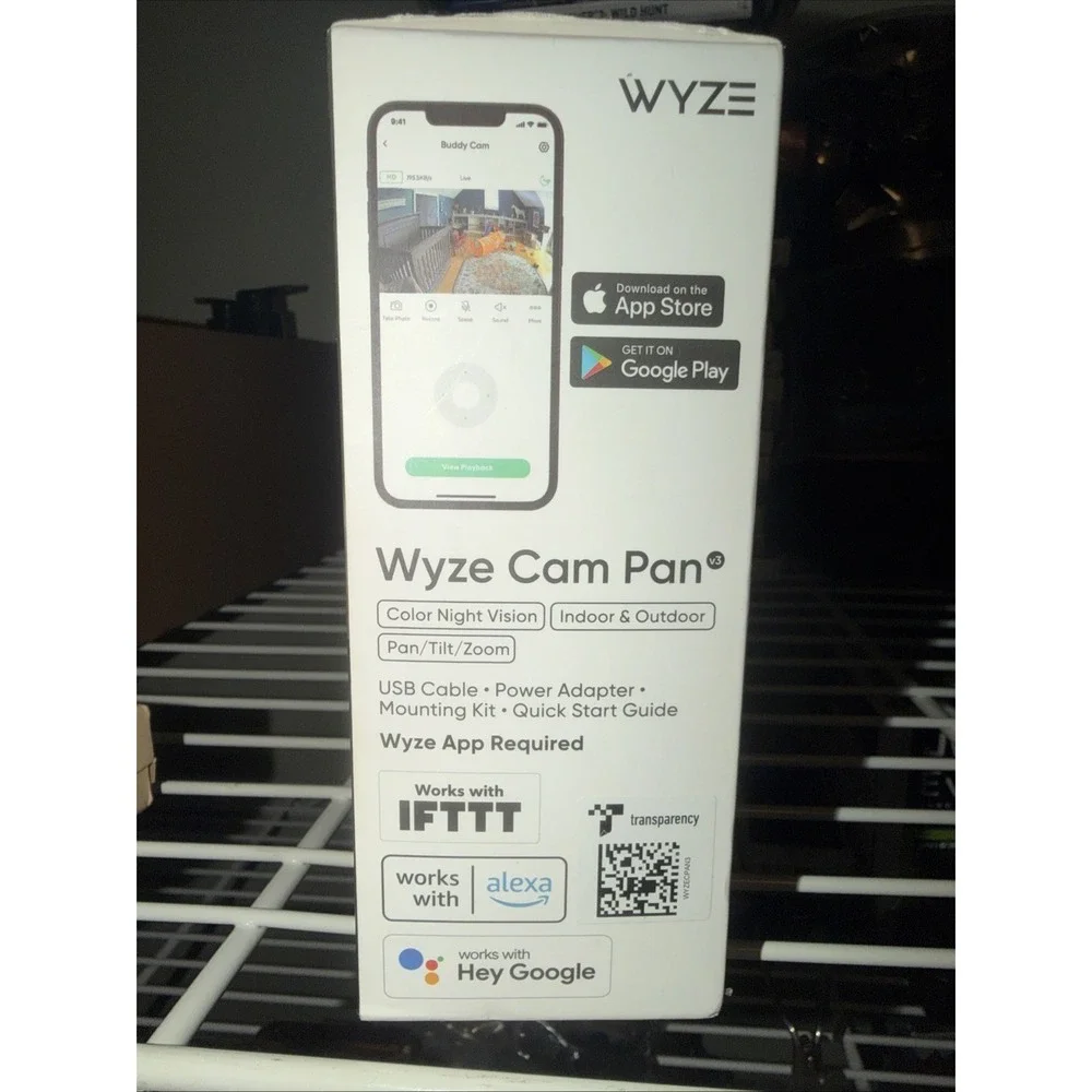 WYZE Cam Pan v3‎ Indoor/Outdoor IP65-Rated 1080p Pan/Tilt/Zoom Wi-Fi Smart Home